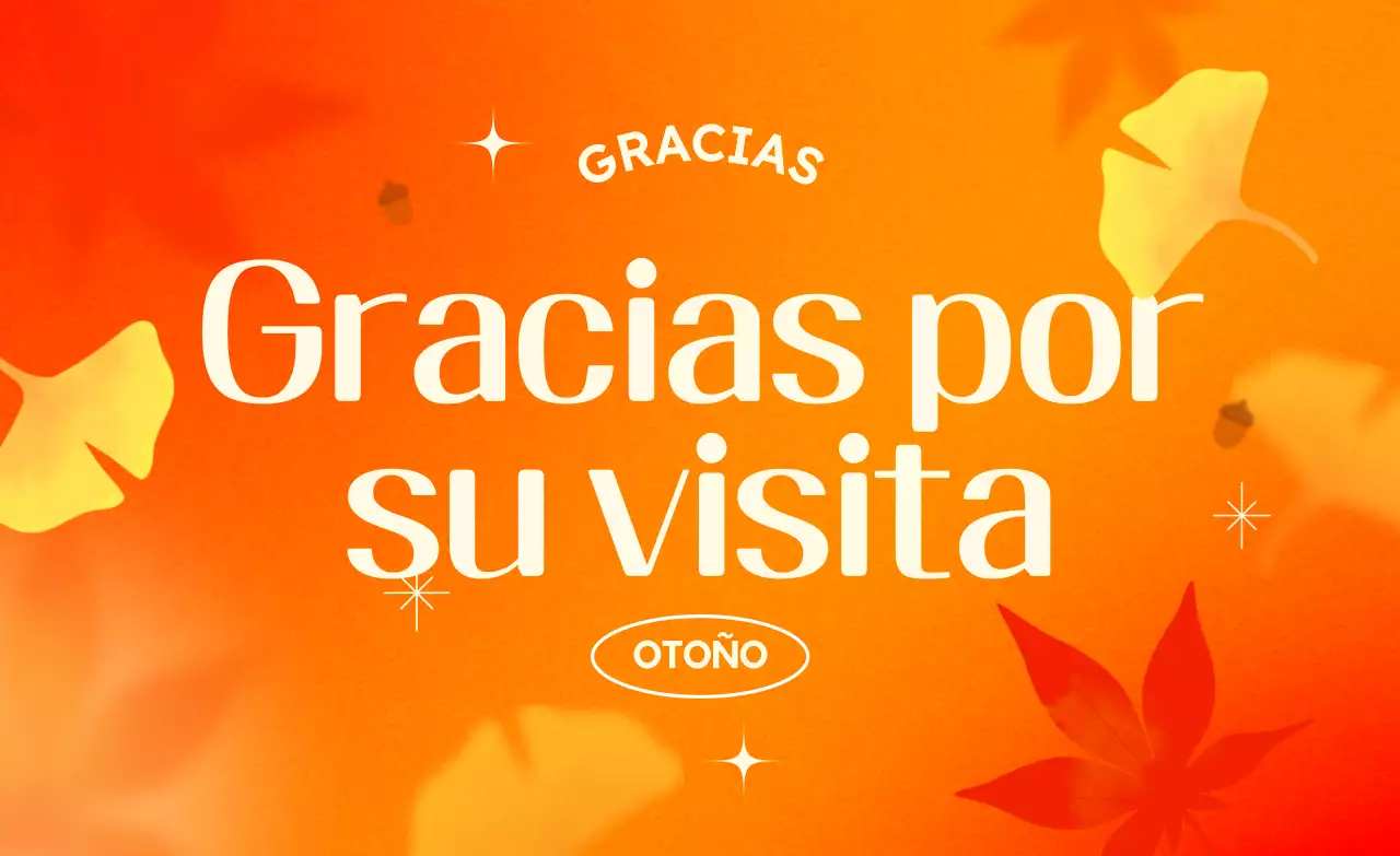 Orange Pop Otoño Gratitud