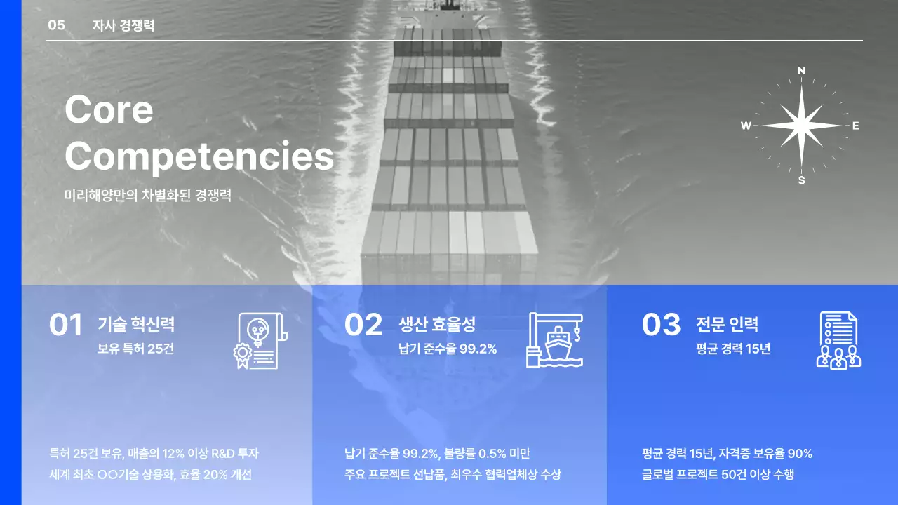 파랑 모던 해운 광고