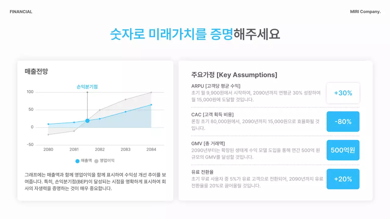 하늘색 모던 비즈니스 기획