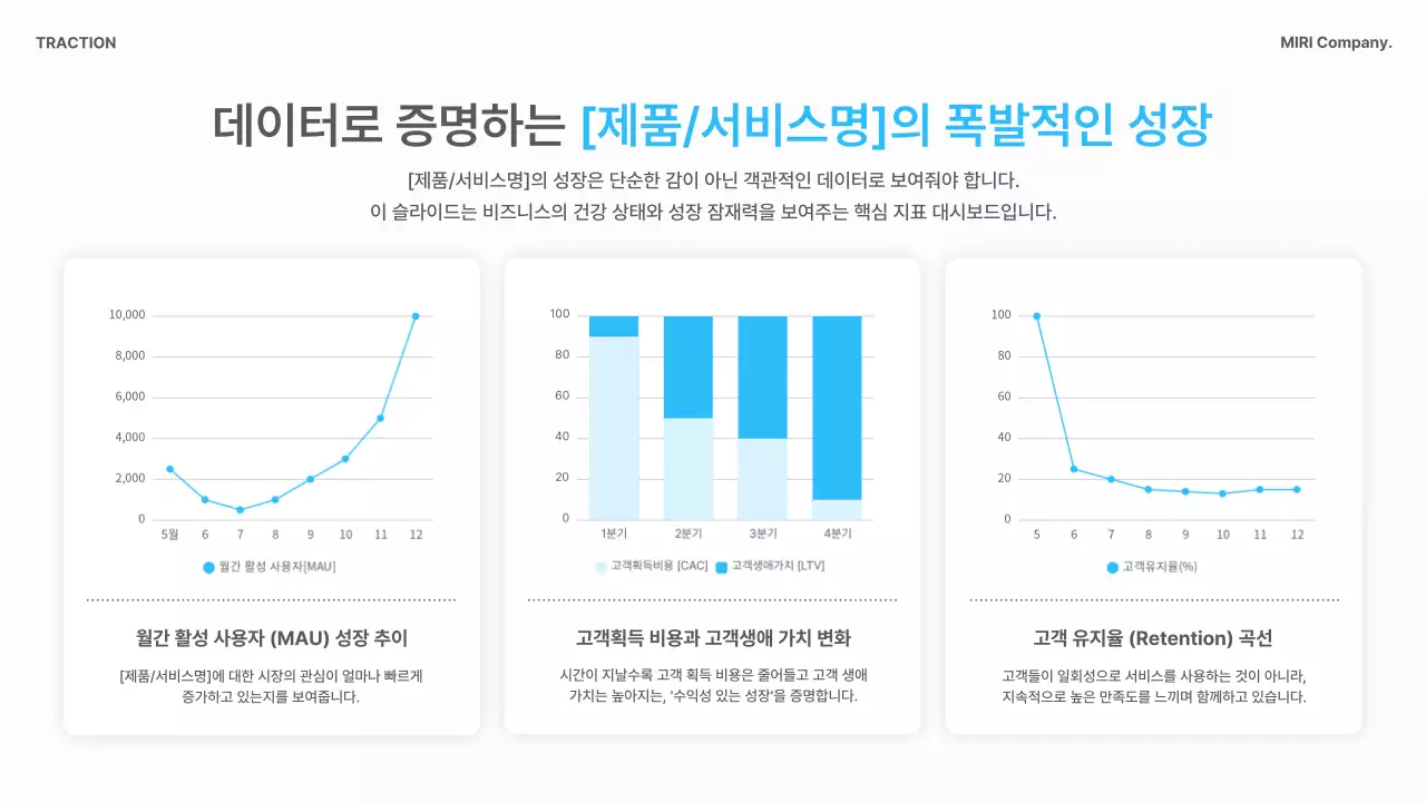 하늘색 모던 비즈니스 기획