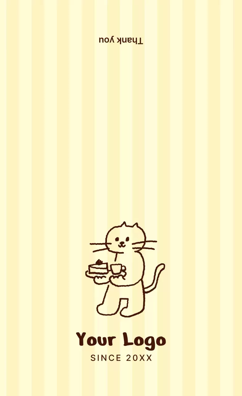 アイボリー かわいい ロゴ 名刺 イラスト