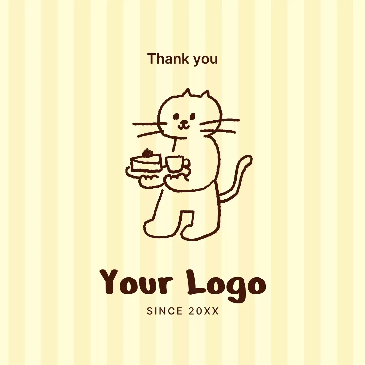 ベージュ かわいい ロゴ デザイン イラスト