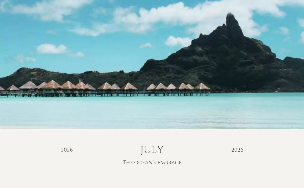 노랑 심플 계절 안내