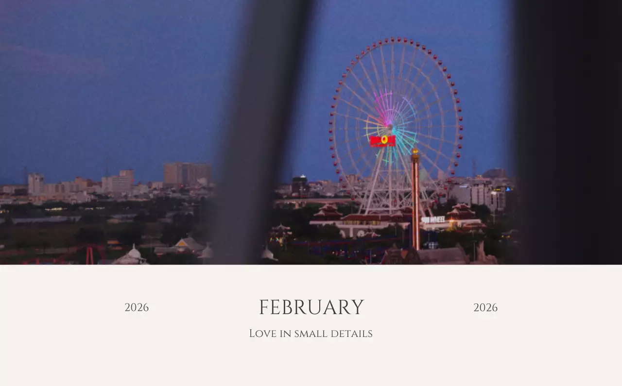 노랑 심플 계절 안내