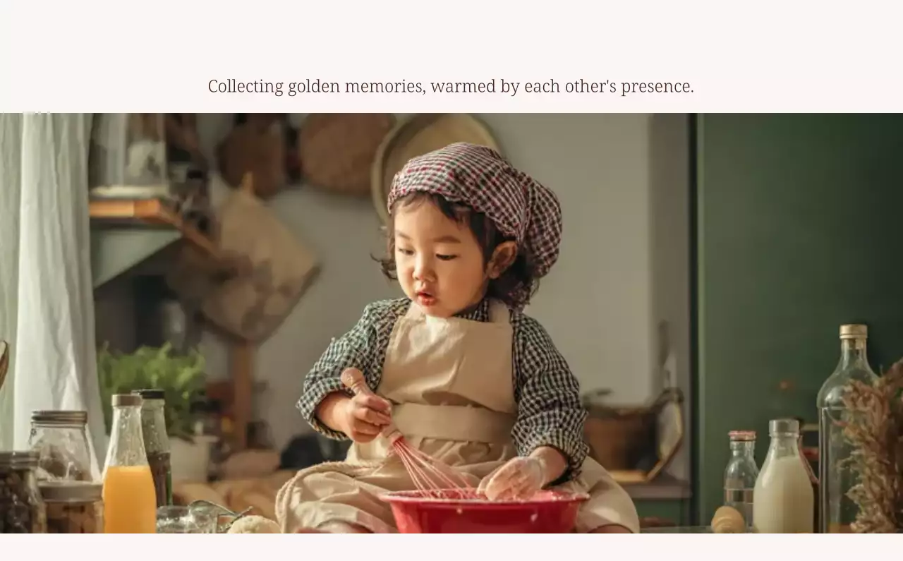 베이지 심플 가족 달력