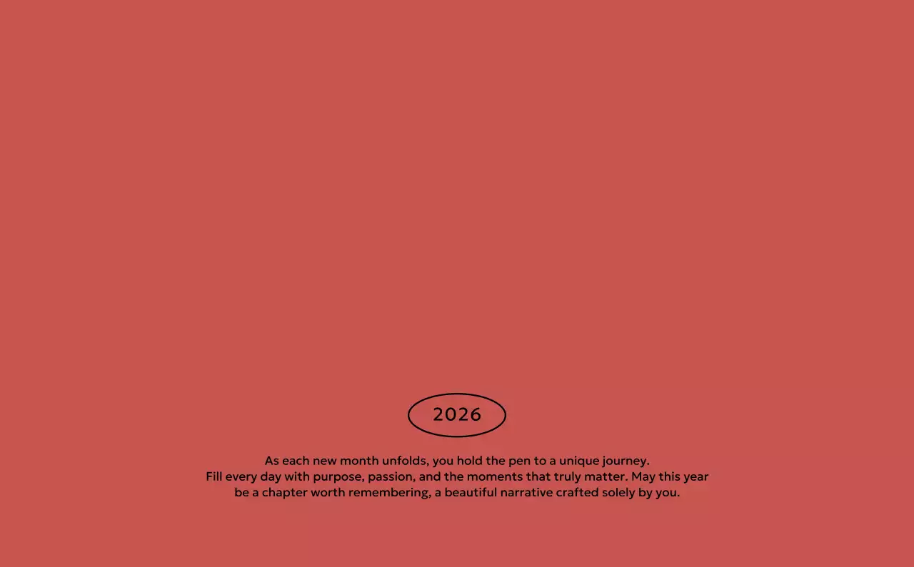 흰색 아기자기한 캘린더 홍보