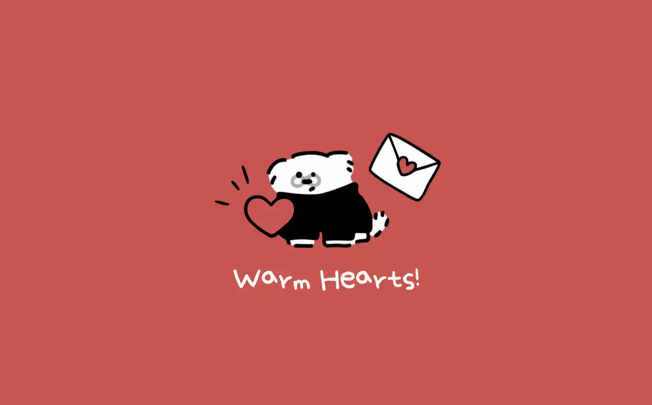 흰색 아기자기한 캘린더 홍보