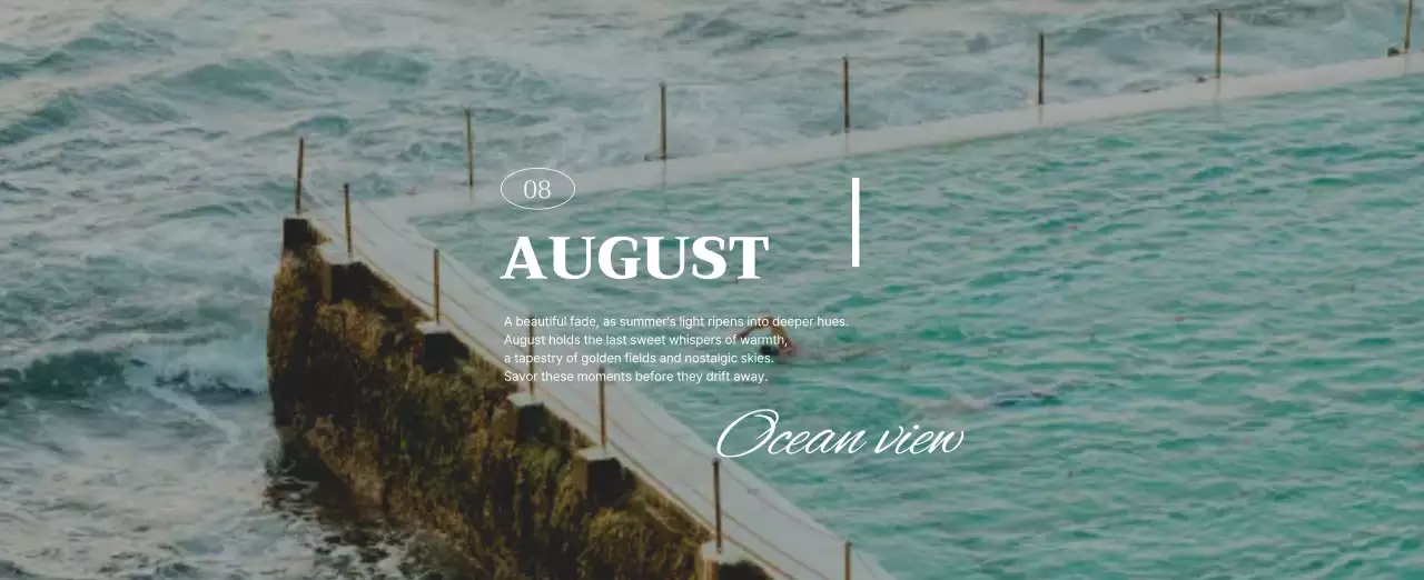 초록 자연 공원 캘린더