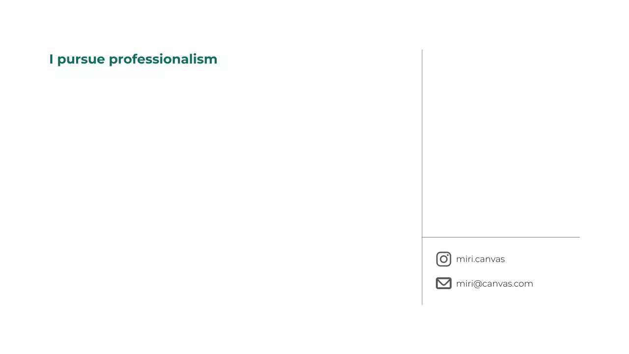 깔끔하고 심플한 초록색 라인 포트폴리오