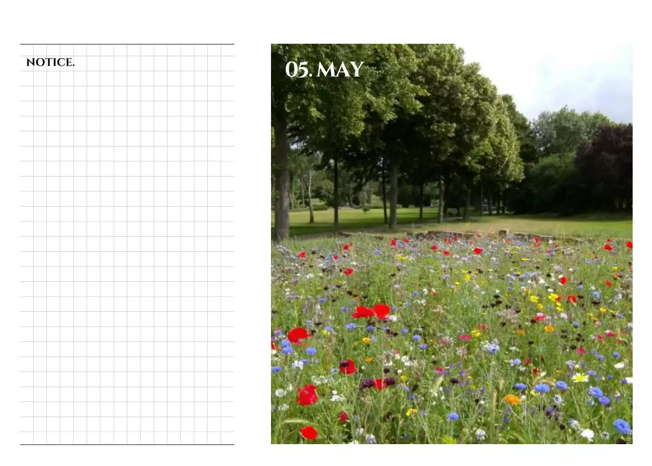 감성적인 여행 사진 컨셉의 심플한 스타일 달력