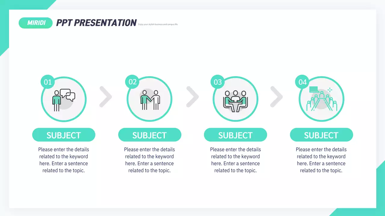 민트 모던 기업 비즈니스 제안서