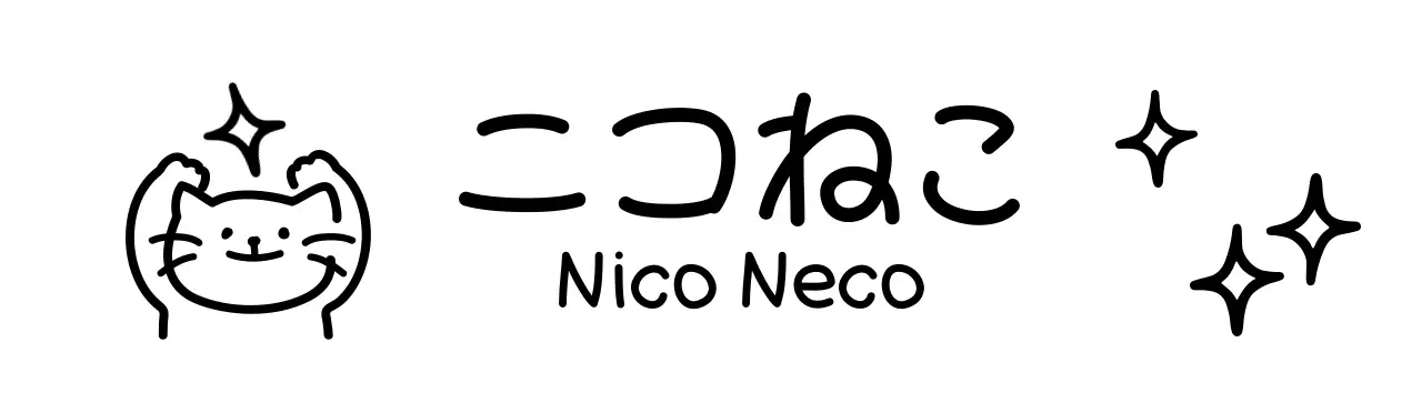 白黒 シンプル キャラクター ロゴ サロン可愛い
