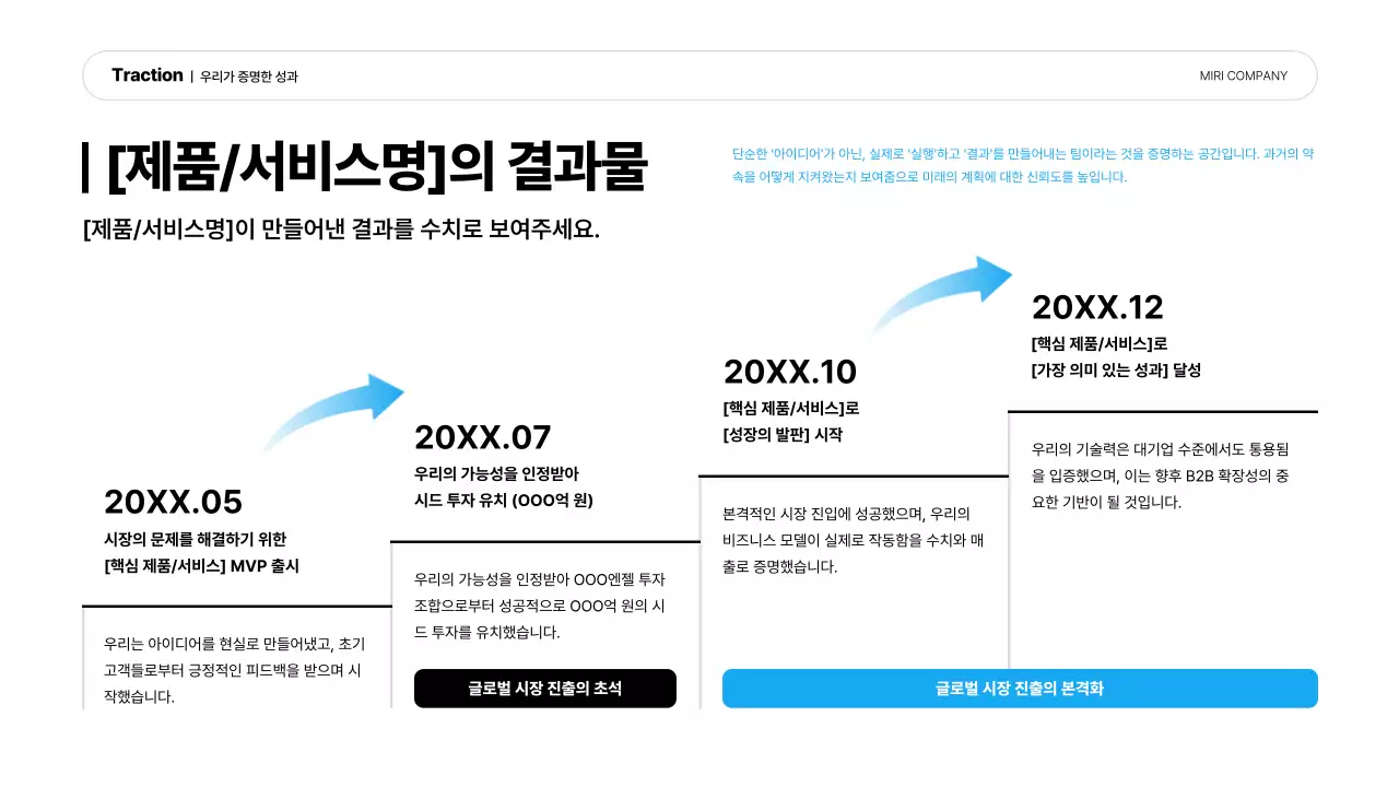 파랑 모던 스타트업 홍보
