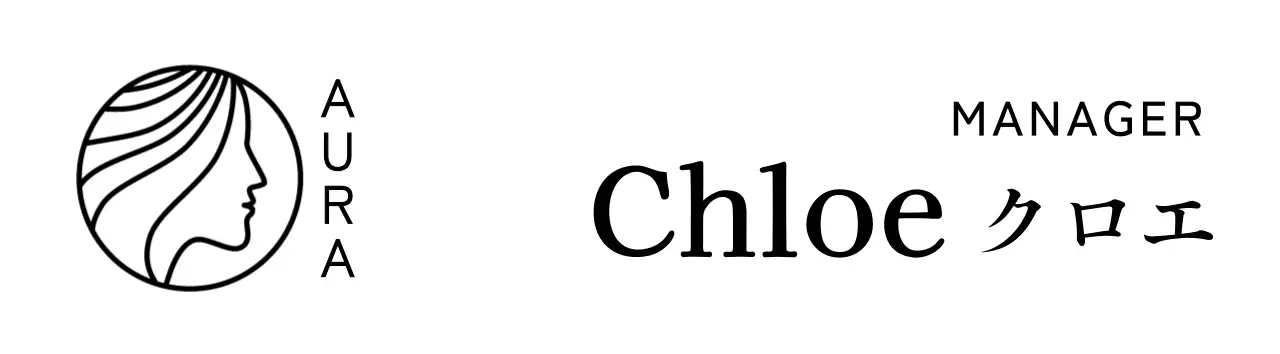 白黒 シンプル ビジネス 名刺 サロンロゴ