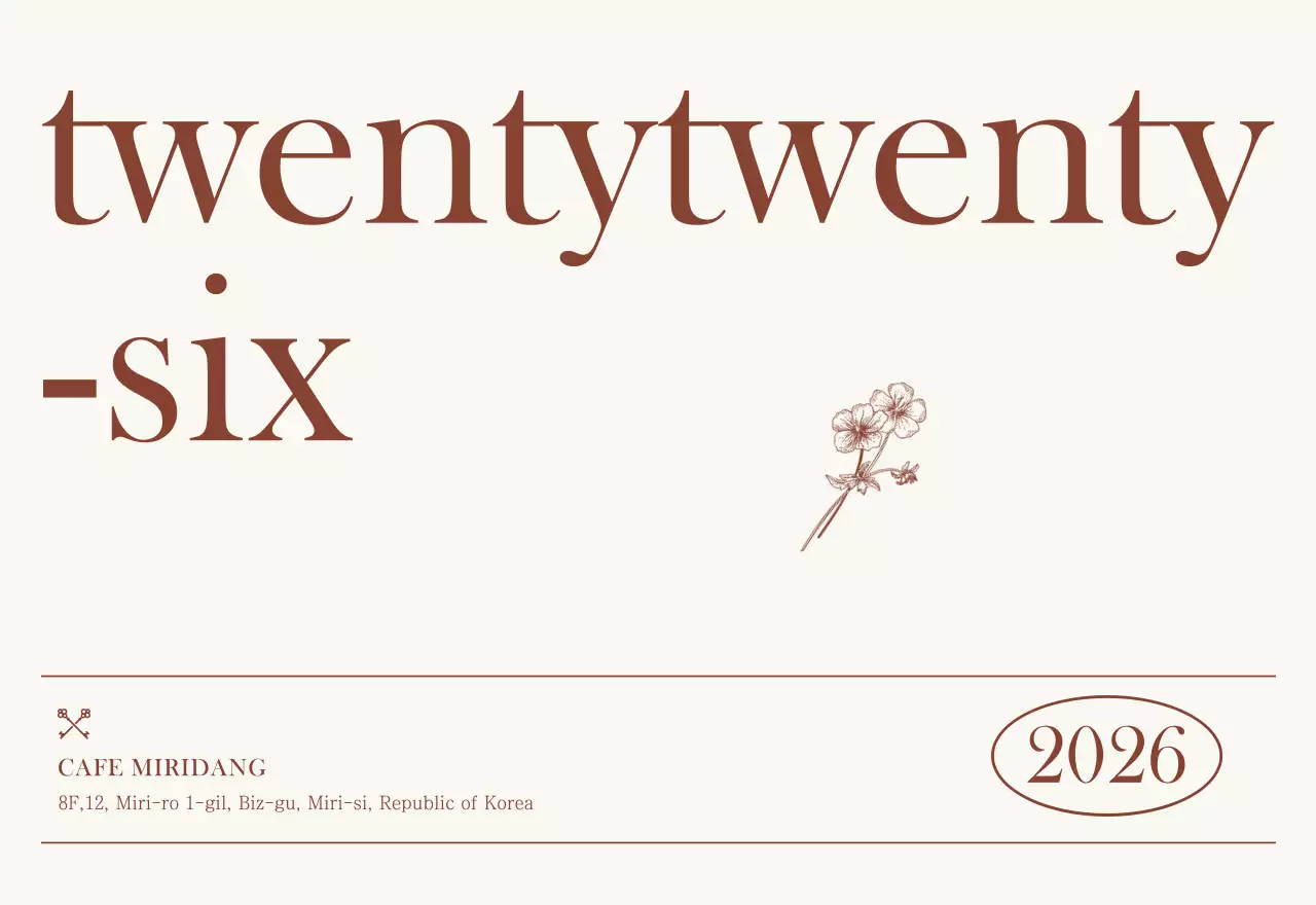 베이지 브라운의 감성적인 카페 사진 레이아웃