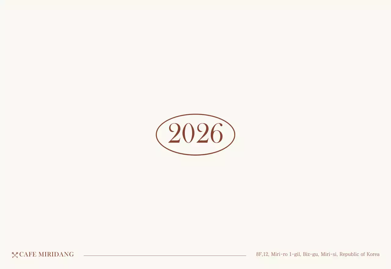 베이지 브라운의 감성적인 카페 사진 레이아웃