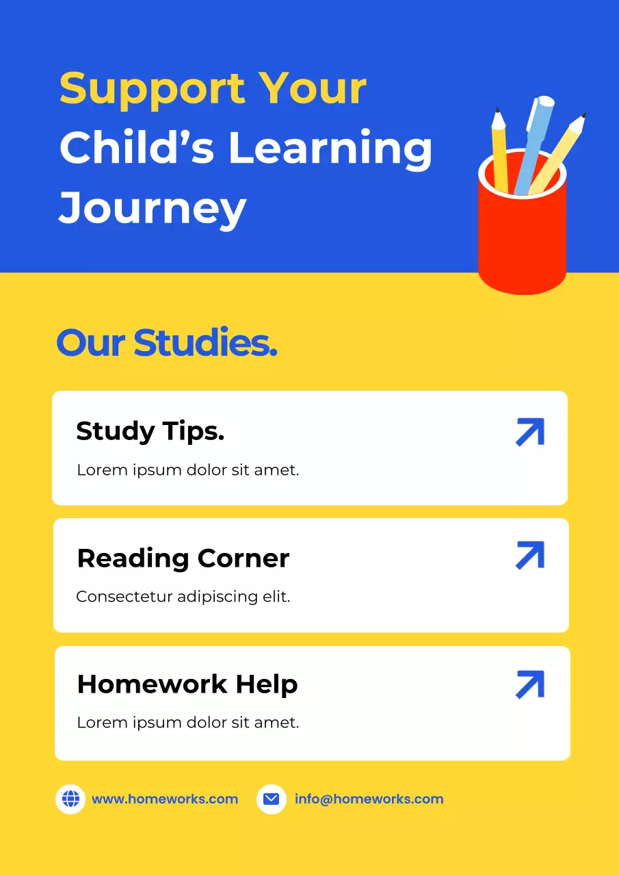 Blue Modern Education Promotion