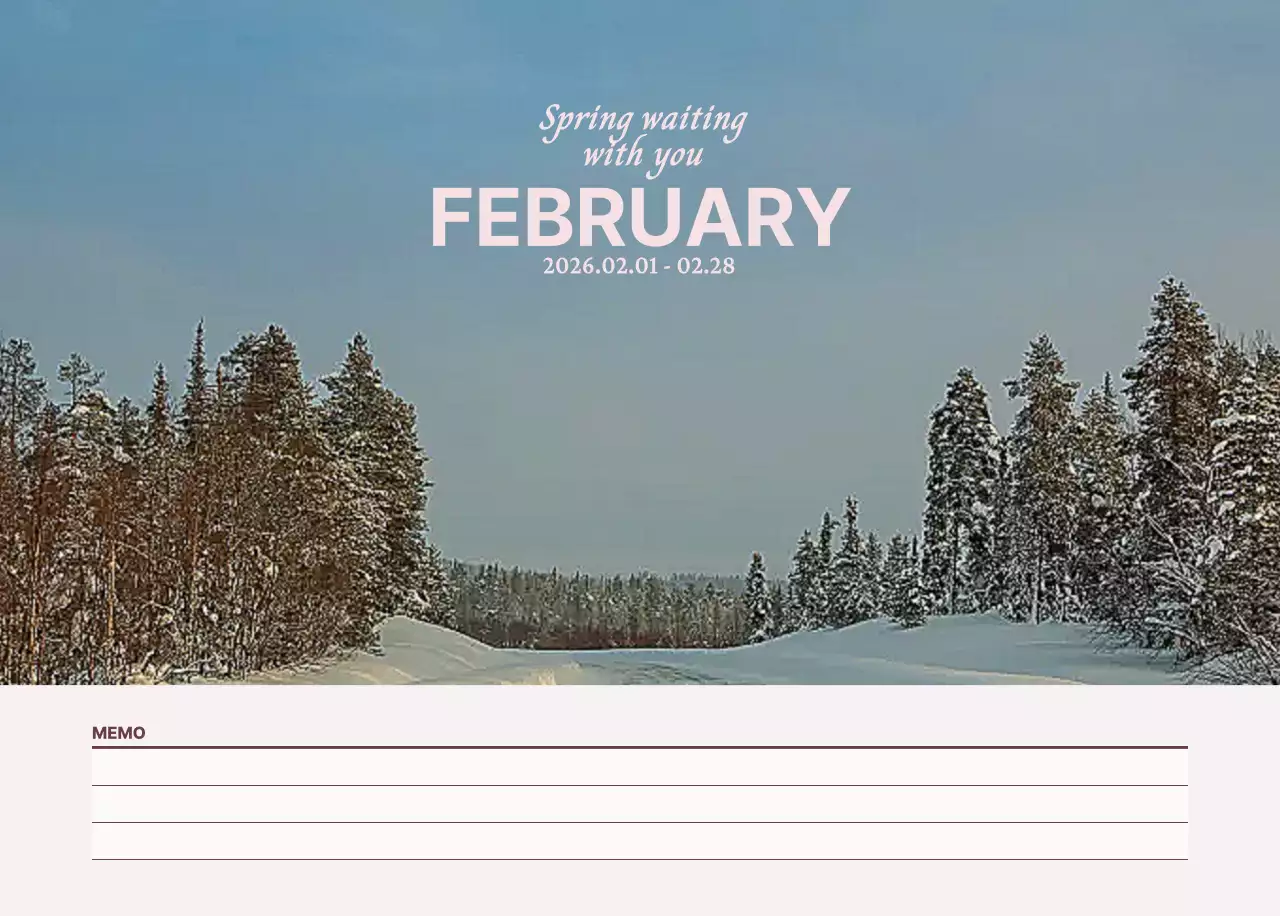 초록 심플 달력 기획