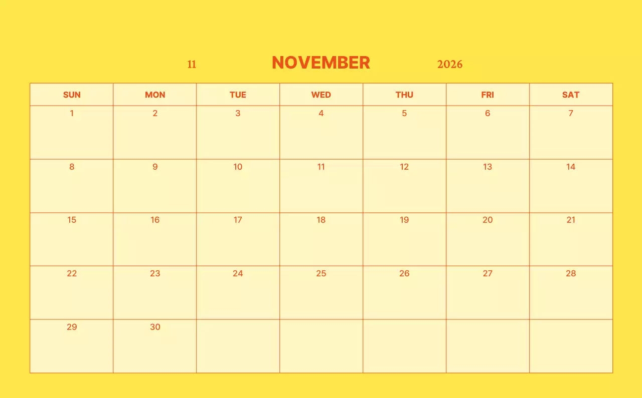 하늘색 모던 달력 홍보