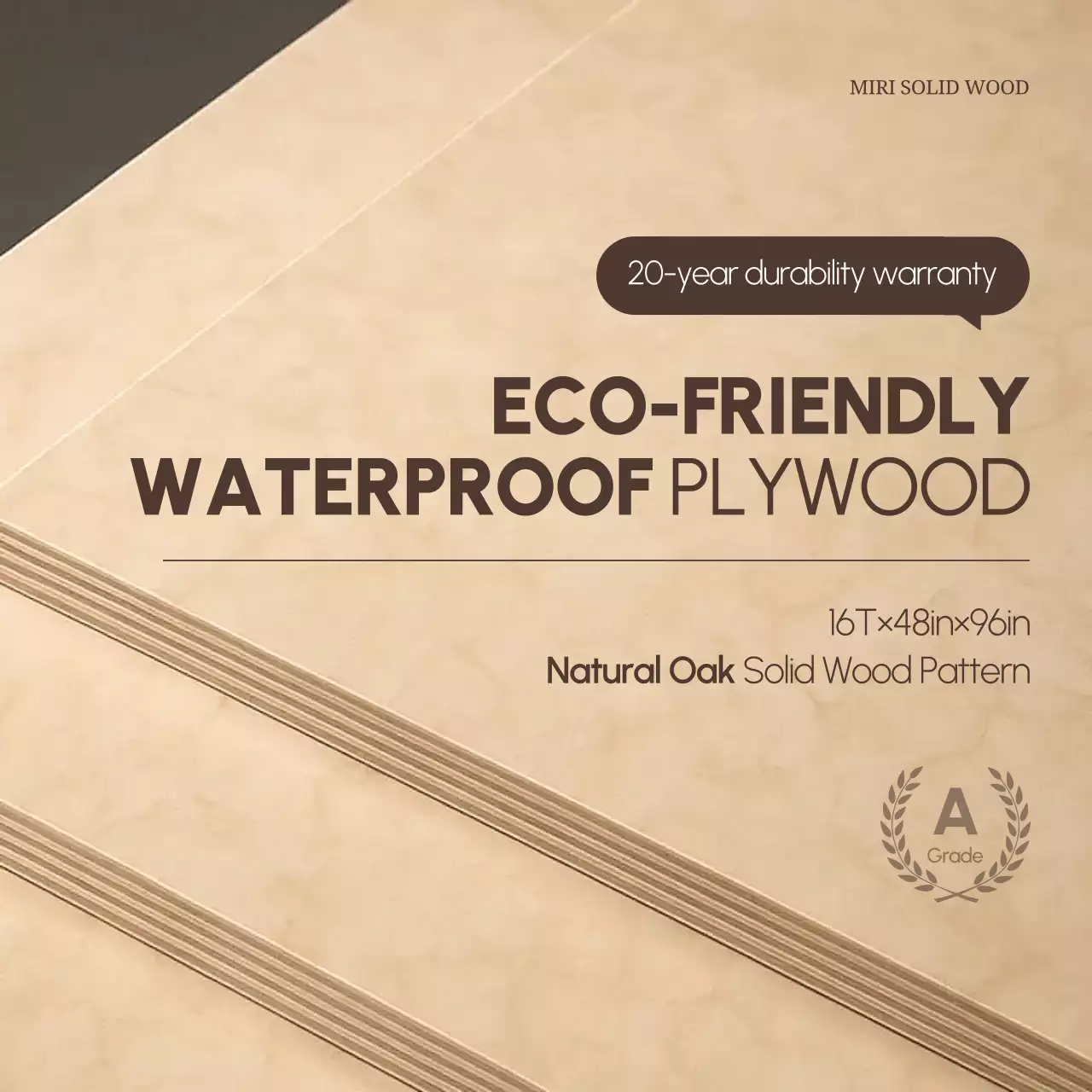 khuyến mãi ván ép hiện đại màu be