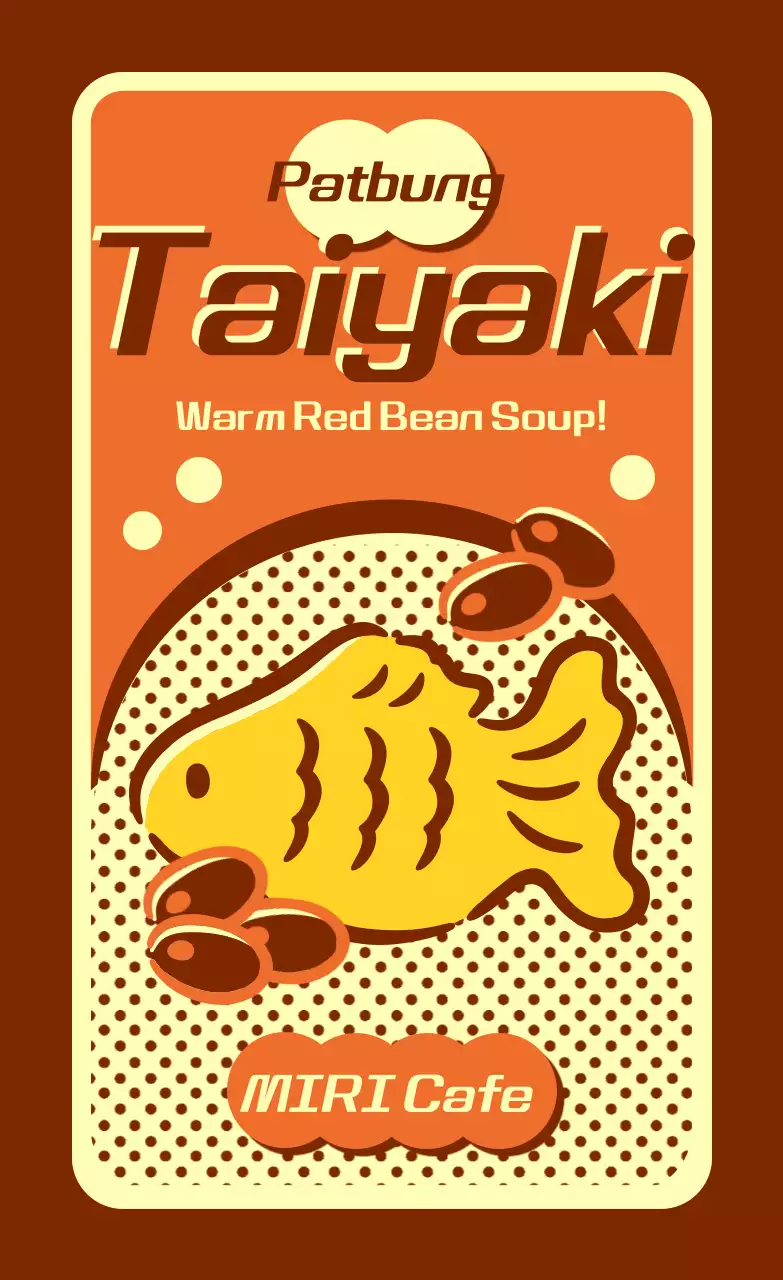 Orange Retro Snack Ad