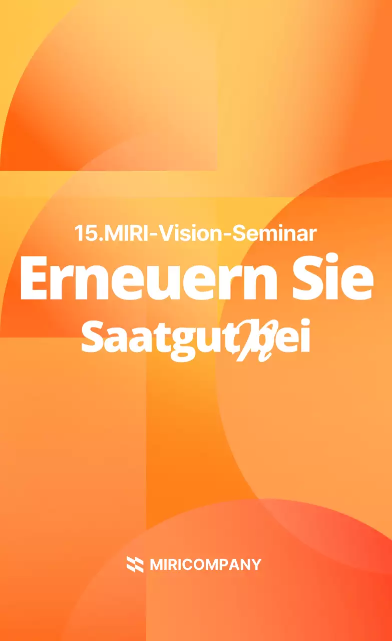 Orange Modern Seminarführer