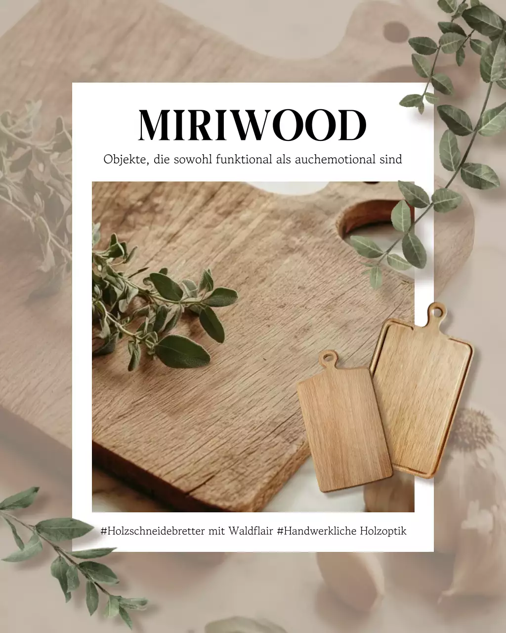 Beige Natur Innenwerbung