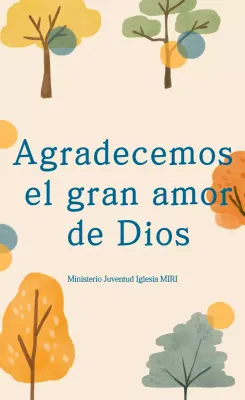 Guía de servicio de Acción de Gracias sencilla en color beige