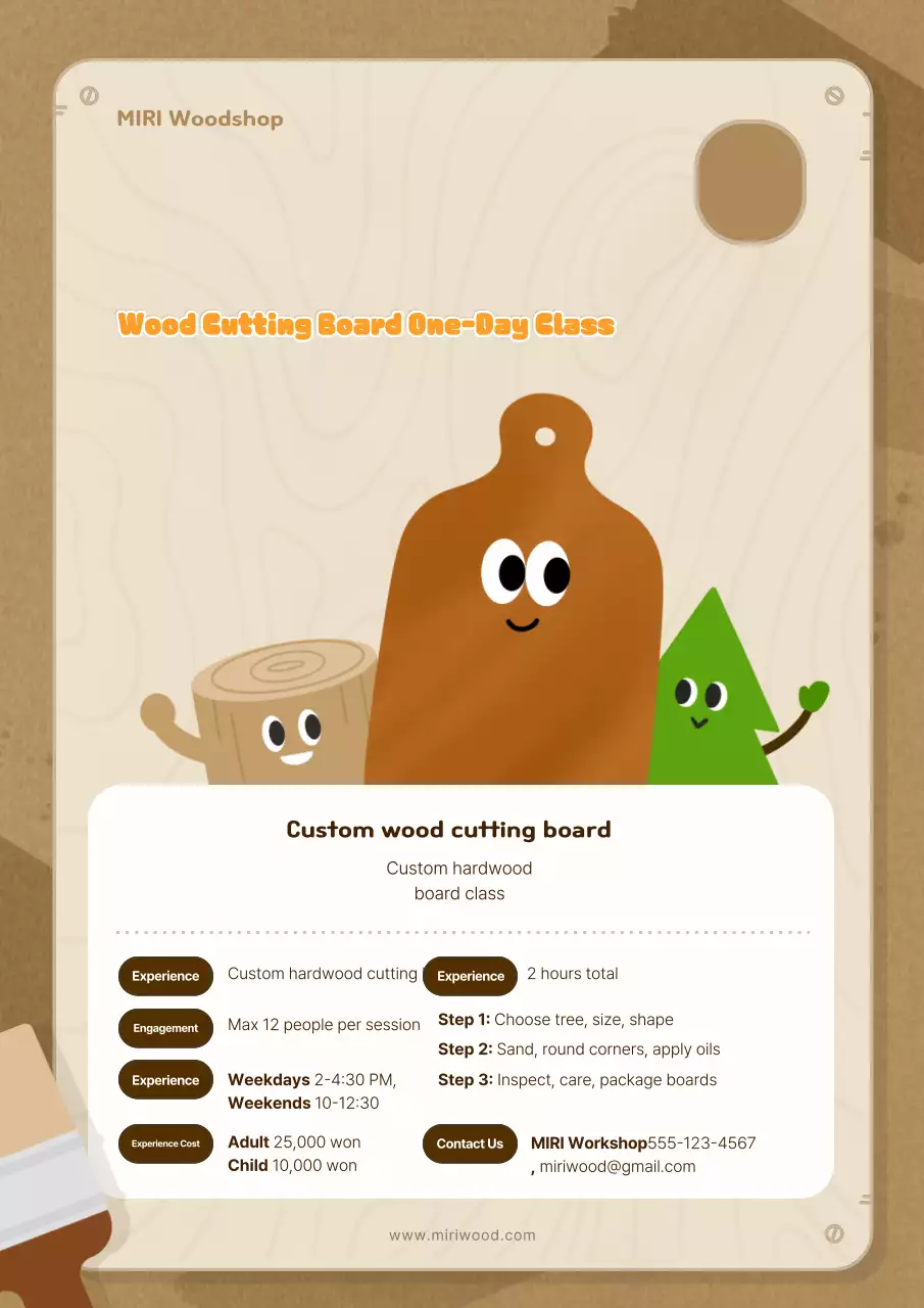 Hướng dẫn về Lớp học thủ công Brown Baby