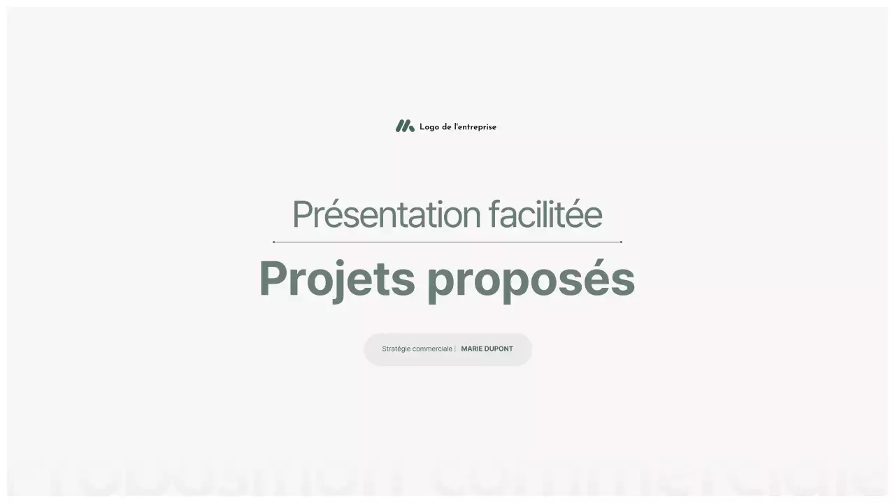 Planification de la proposition de nettoyage gris