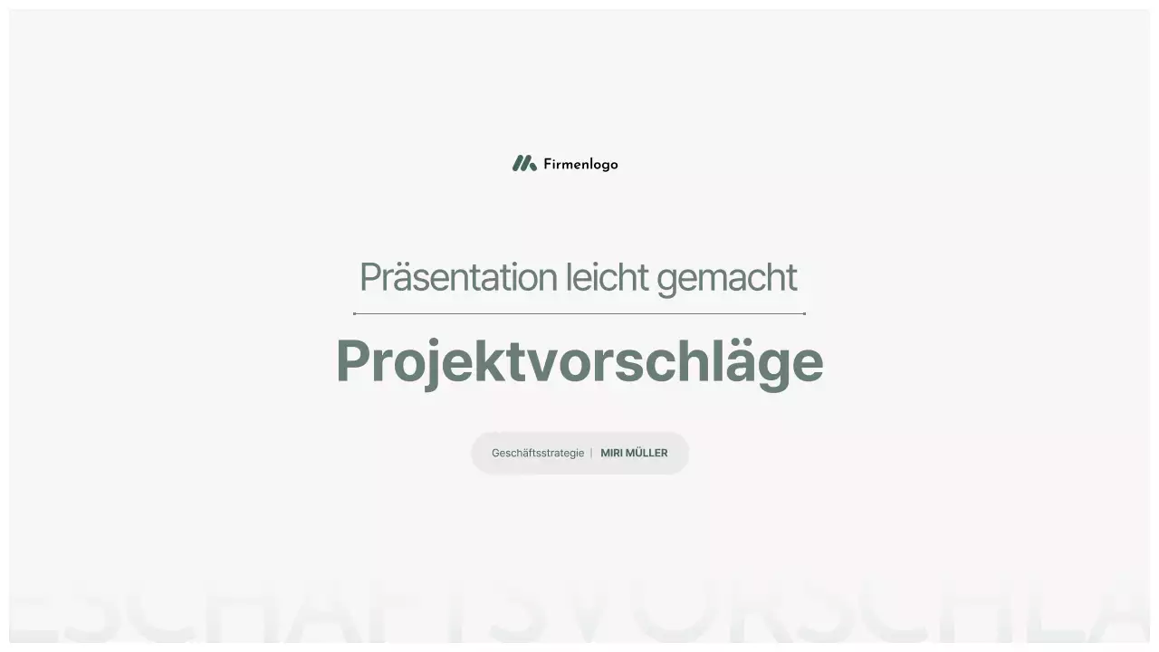 Gray Clean Angebotsplanung