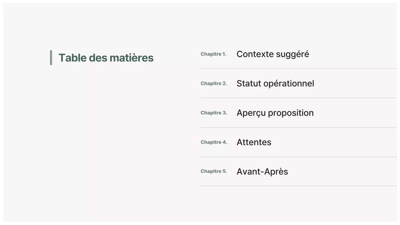 Planification de la proposition de nettoyage gris
