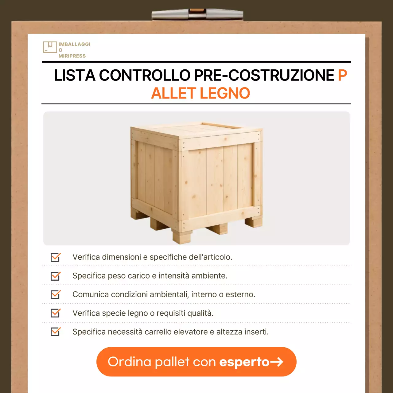 Guida alla checklist di base marrone
