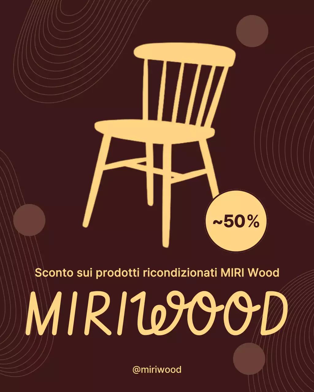 Vendita di mobili semplici marroni