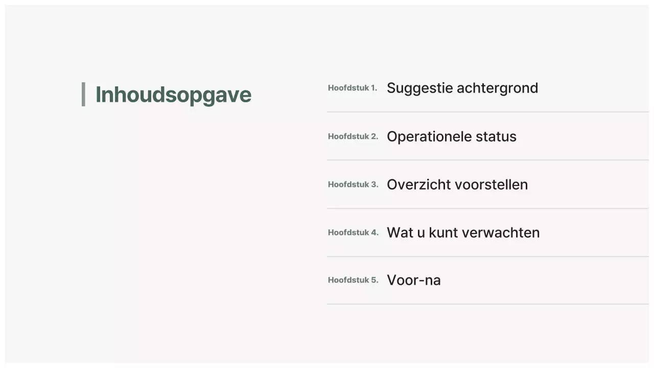 Gray Clean Voorstel Planning