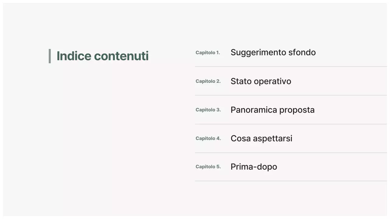 Pianificazione della proposta di pulizia grigia