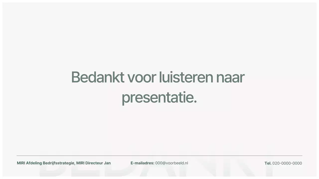 Gray Clean Voorstel Planning