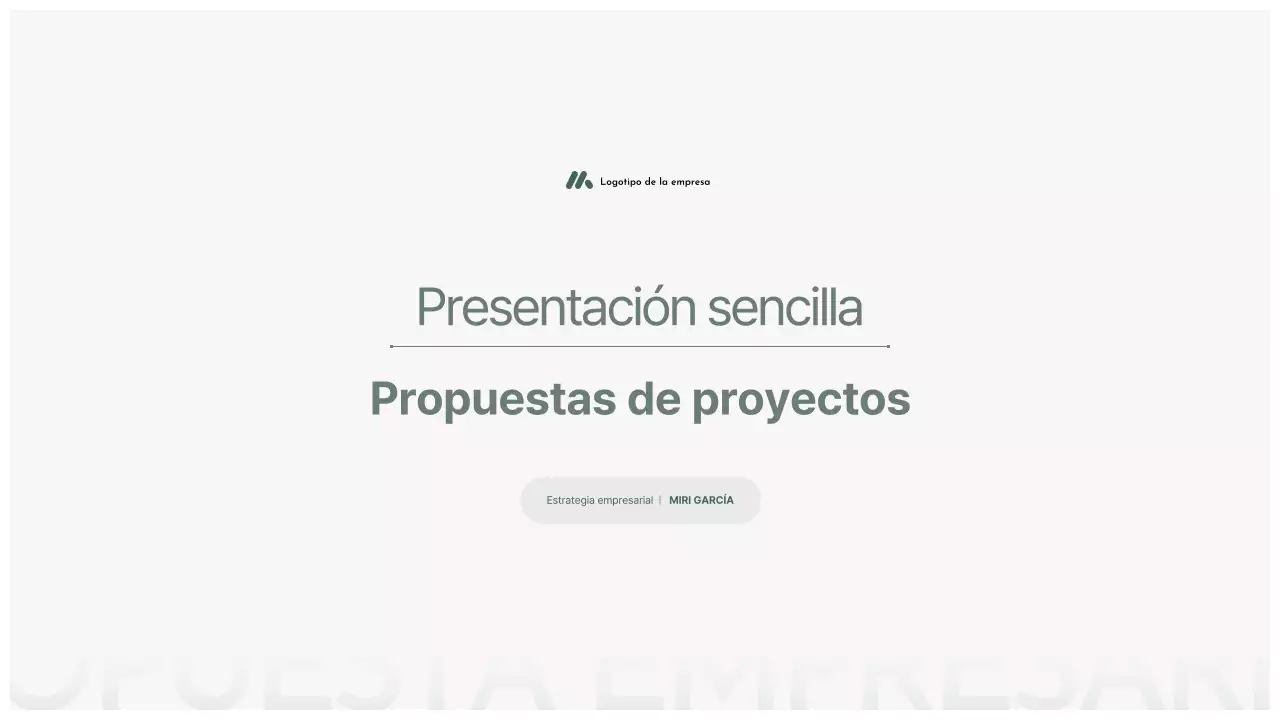 Planificación de propuestas limpias y grises