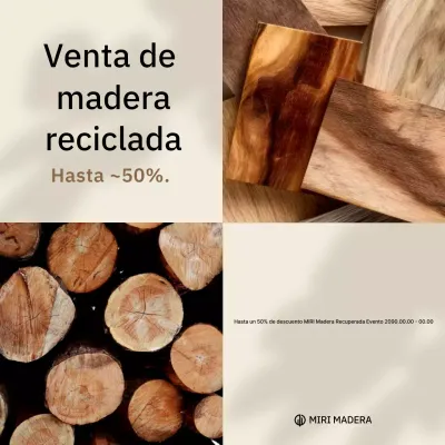Venta de madera reciclada moderna beige