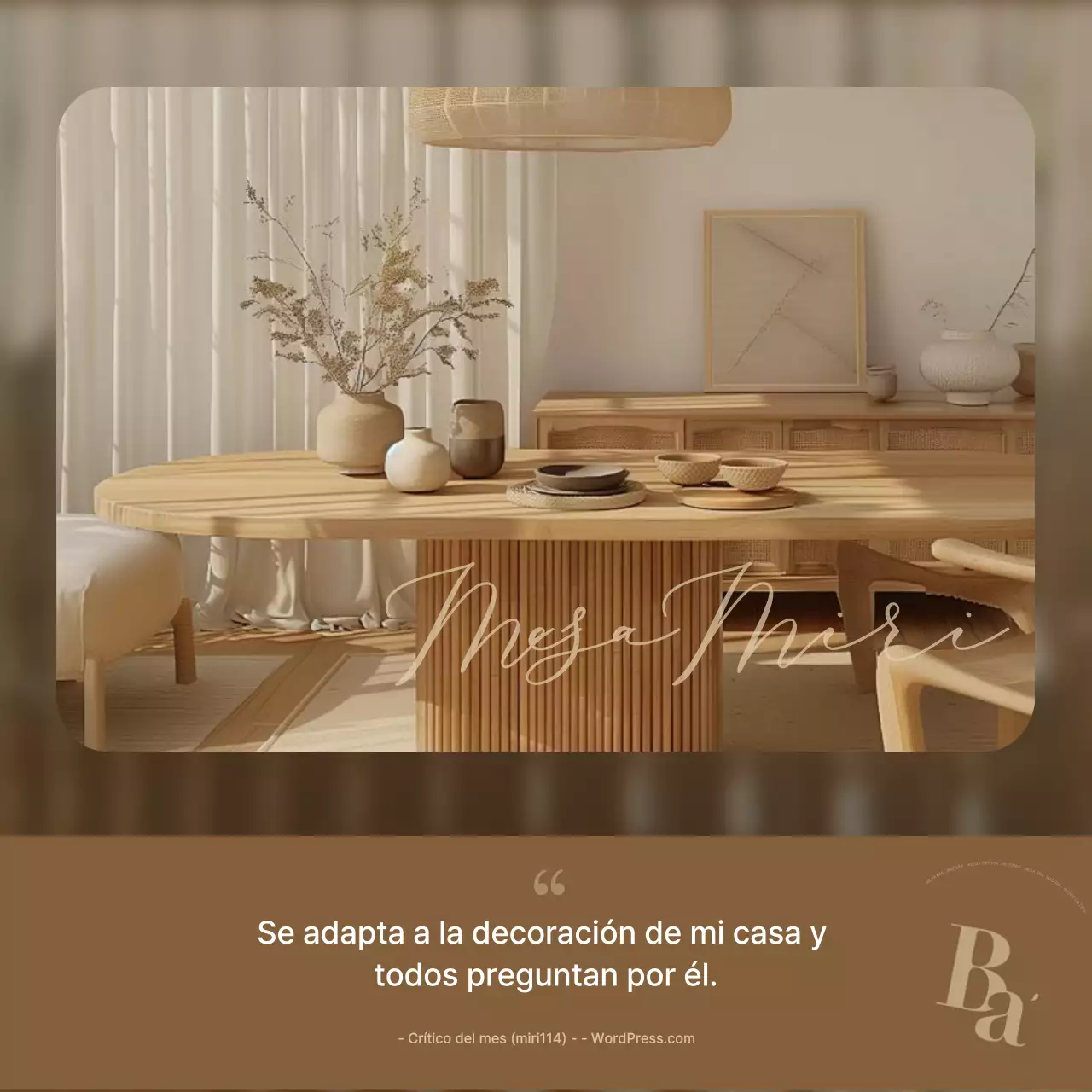 Anuncio de interior moderno en beige