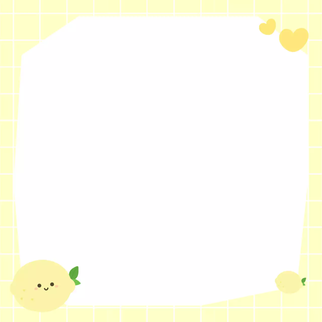 아기자기한 노랑 레몬 메모