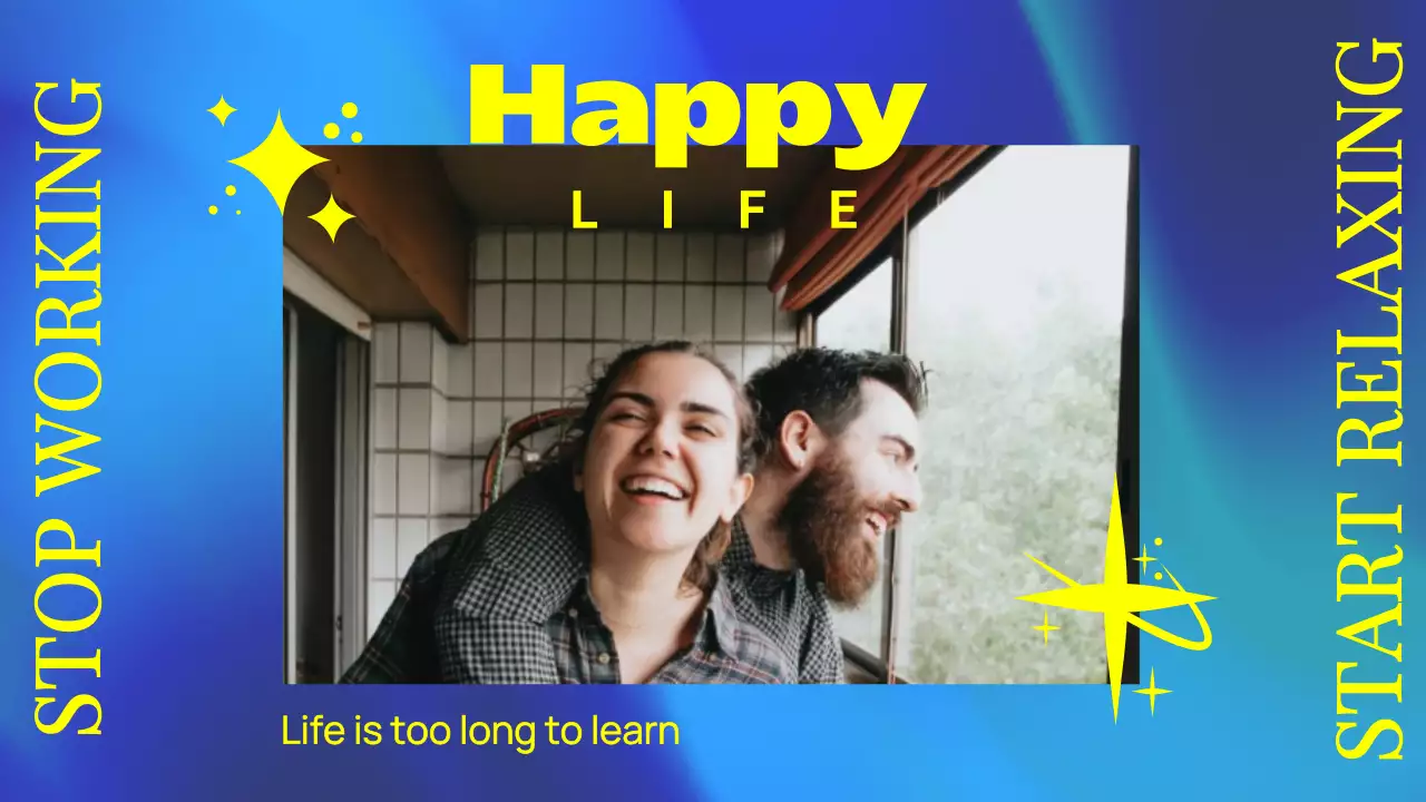 Pasangan Bahagia Bersantai dan Menikmati Hidup Bersama