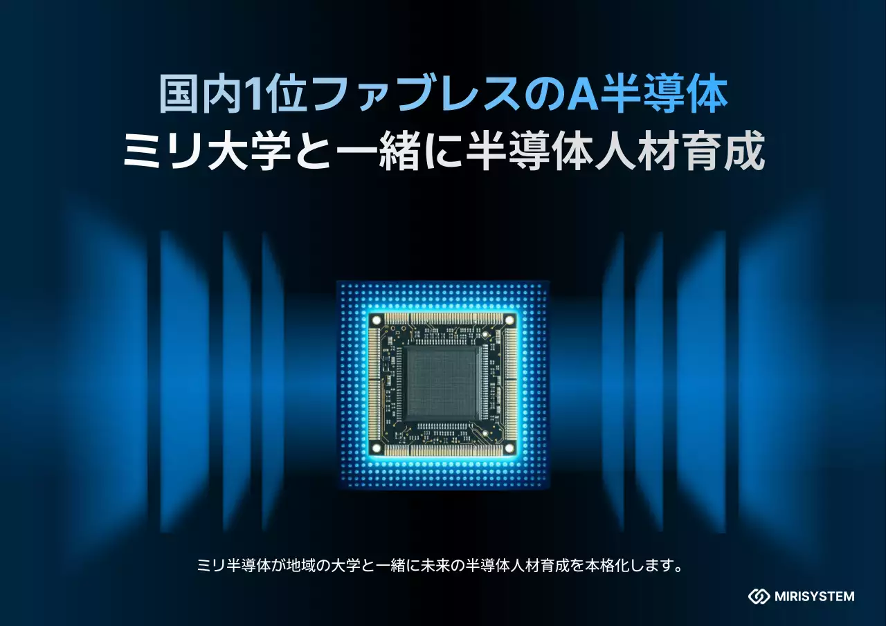 青 モダン 半導体 ポスター