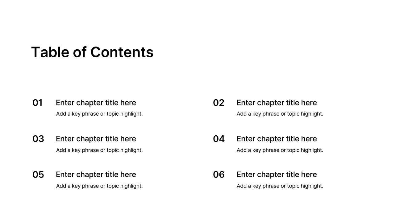 Table of Contents_List_Split_English