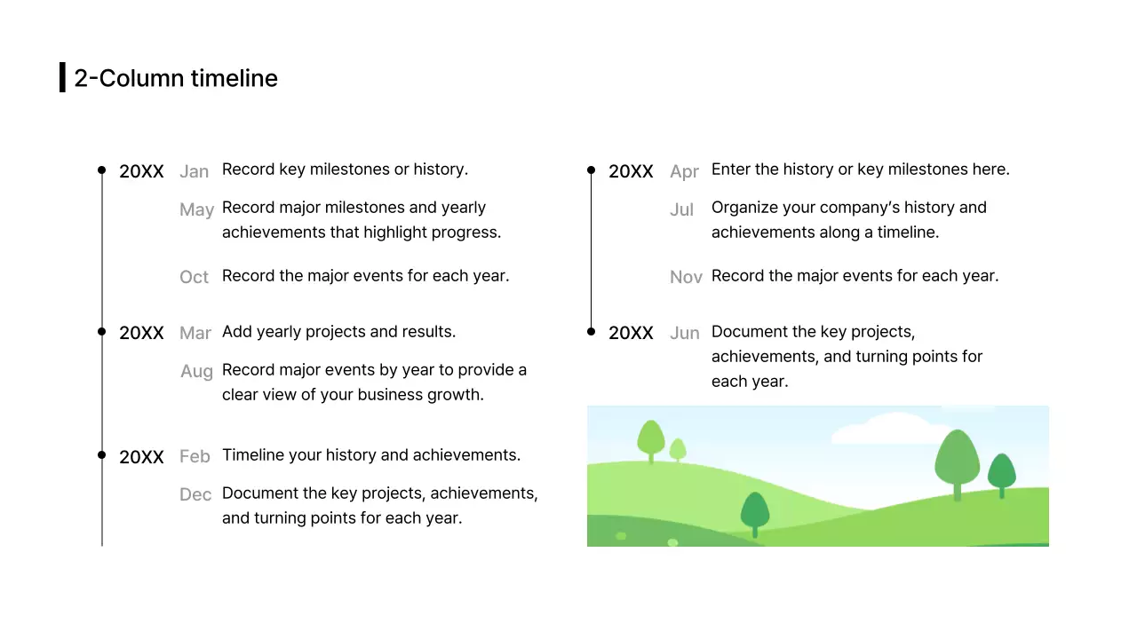 Business Layout_Timeline_Time_List_Split_Vertical_English