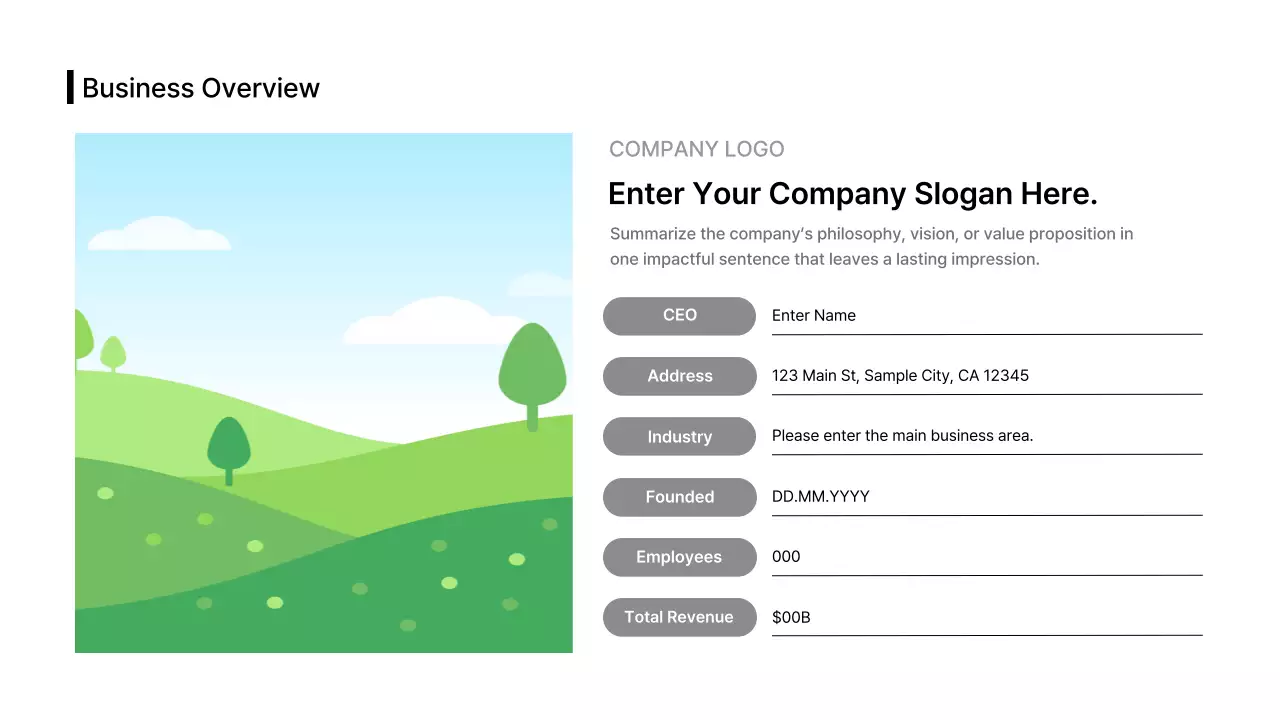 Business Layout Image Table Image English