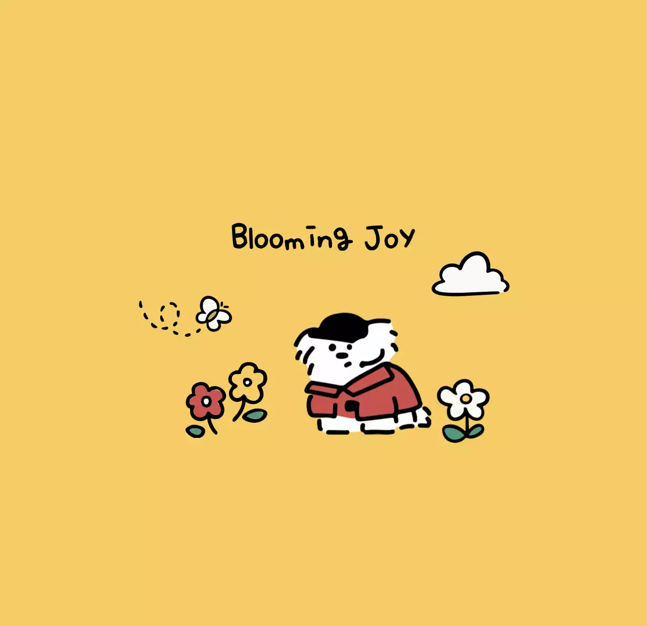 흰색 아기자기한 달력 달력