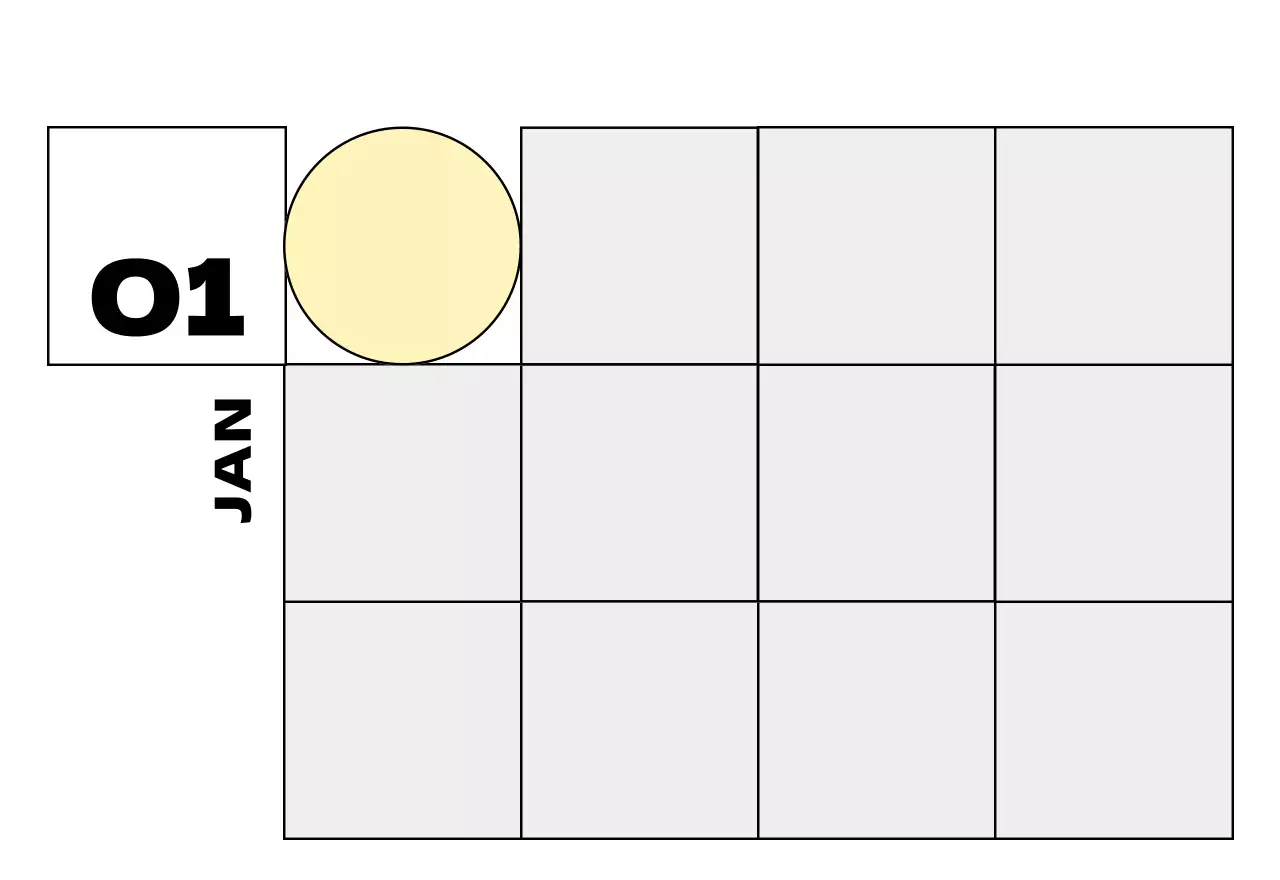 베이지 심플 달력 홍보