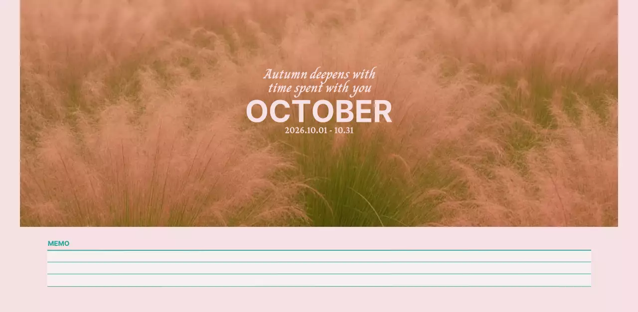 하늘색 모던 달력 광고