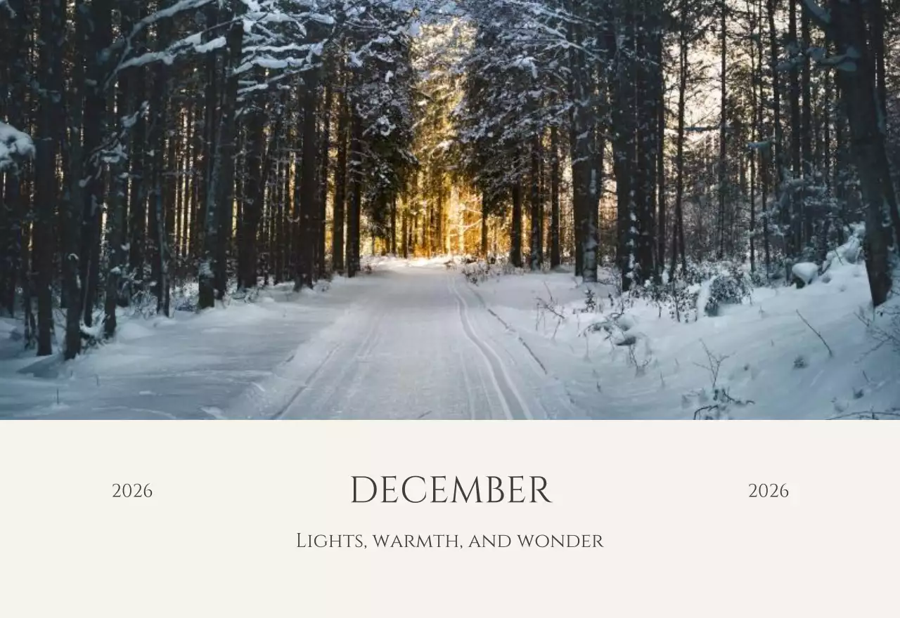 노랑 모던 계절 안내